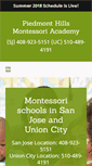 Mobile Screenshot of piedmonthillsmontessori.com